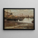 Schets van de visserijhaven - Aleksander Gierymski — ingelijst kunstwerk aan de muur