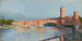 Pont Scaliger in Verona - Aleksander Gierymski — weergave van het kunstwerk