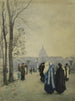 Promenade dans le parc - Aleksander Gierymski — weergave van het kunstwerk