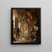 Interior painting of the Church of the Virgin Mary in Kraków - Aleksander Gryglewski — framed artwork on a wall