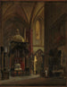Binnenkant van de kathedraal van Wawel - Aleksander Gryglewski — weergave van het kunstwerk