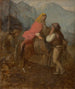 Een vrouw uit de Hooglanden te paard - Aleksander Kotsis — weergave van het kunstwerk