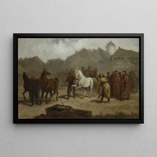 Aleksander Kotsis - Horse market.webp
