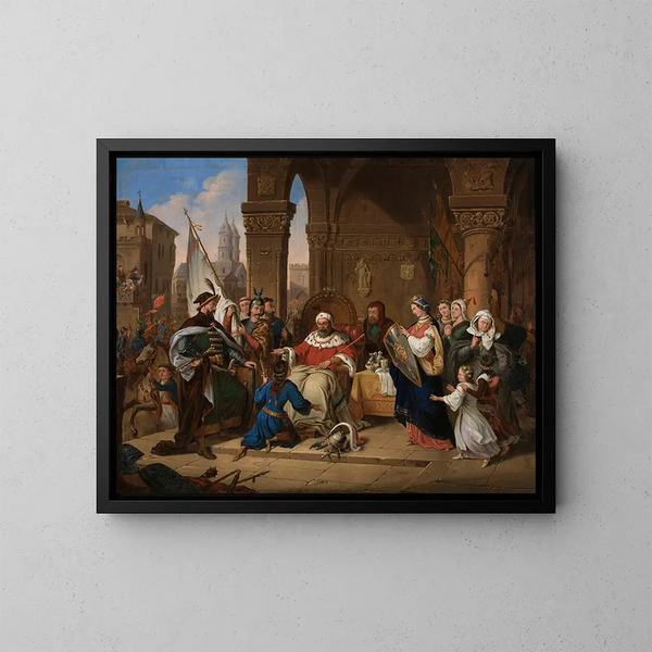 Young man of Bolesław the Twisted Mouth - Aleksander Lesser — framed artwork on a wall