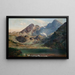 Zielony Staw painting, green lake at the foot of the Kościelec and Świnica mountains - Aleksander Mroczkowski — framed artwork on a wall