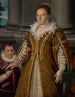 Portrait of Grand Duchess Bianca Capello de Médicis with her son - Alessandro Allori — artwork view