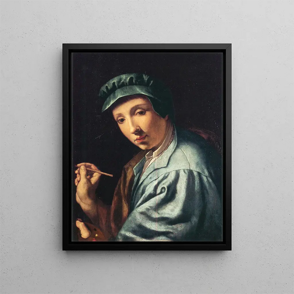 Self-portrait Painting - Alessandro Allori — framed artwork on a wall