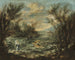 De Christus aan de oever van het Meer van Galilea - Alessandro Magnasco — weergave van het kunstwerk