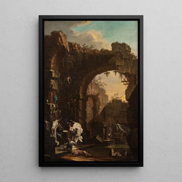 Reproductie van het schilderij Concert dans les ruines - Alessandro Magnasco