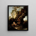 Landschap met de Verleiding van Christus - Alessandro Magnasco — ingelijst kunstwerk aan de muur