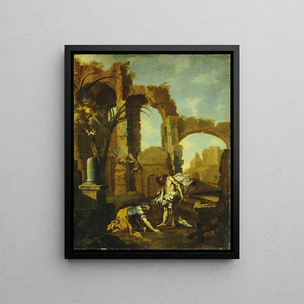 Noli Me Tangere - Alessandro Magnasco — framed artwork on a wall