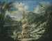 Het Doopsel van Christus - Alessandro Magnasco — weergave van het kunstwerk