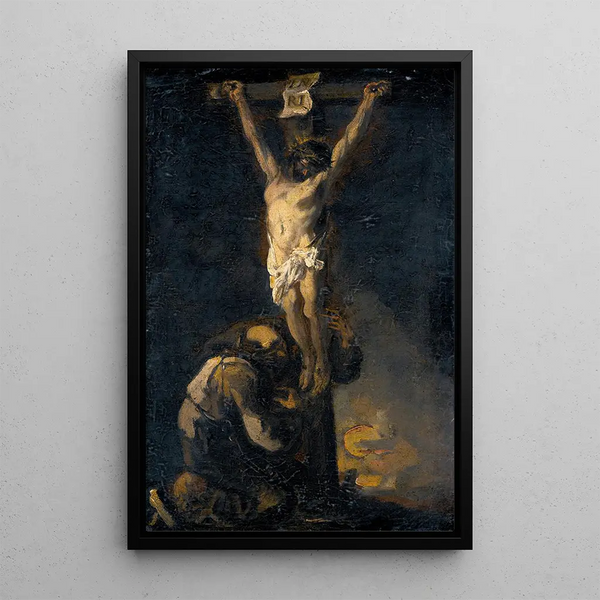 Reproductie van het schilderij La Crucifixion - Alessandro Magnasco