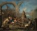 De Getemde Ekster - Alessandro Magnasco — weergave van het kunstwerk