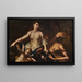 Venus in Vulcans smederij met Cupido met geblinddoekte ogen - Alessandro Magnasco — ingelijst kunstwerk aan de muur