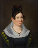 Portret van Mme John H. Sanders - Alexander Bradford | Reproduction — weergave van het kunstwerk