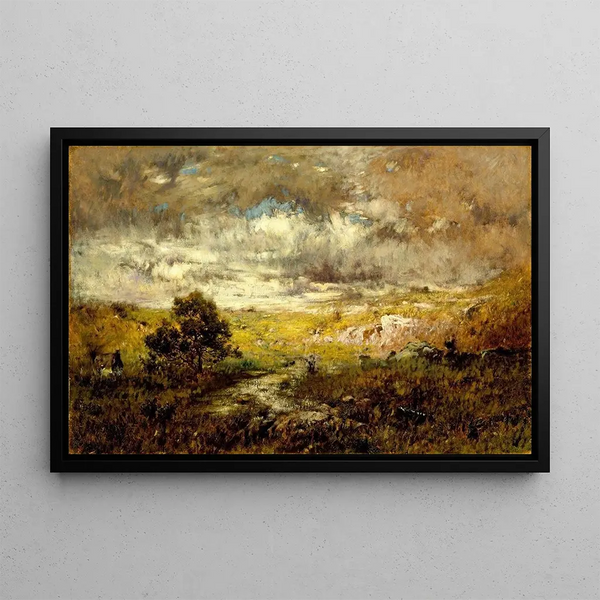 La Terre de Personne - Alexander Helwig Wyant — framed artwork on a wall