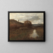 Landschap in de herfst en vijver - Alexander Helwig Wyant — ingelijst kunstwerk aan de muur