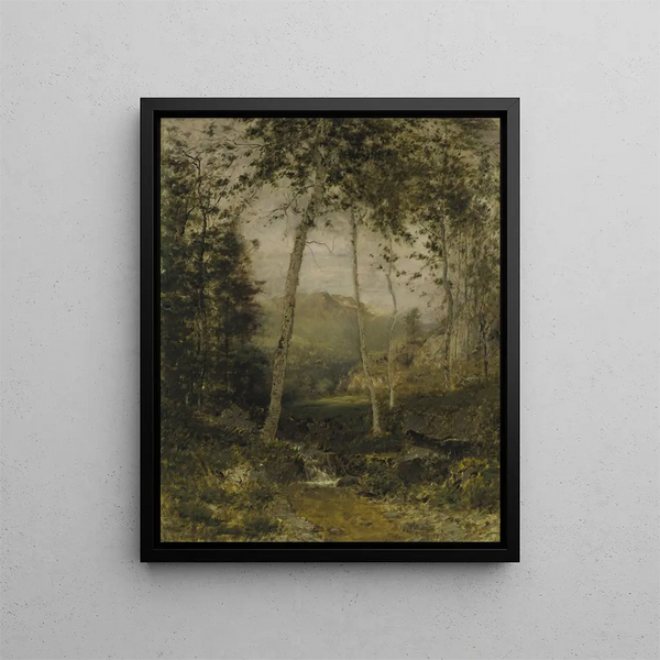 Valley of Keene - Alexander Helwig Wyant — framed artwork on a wall