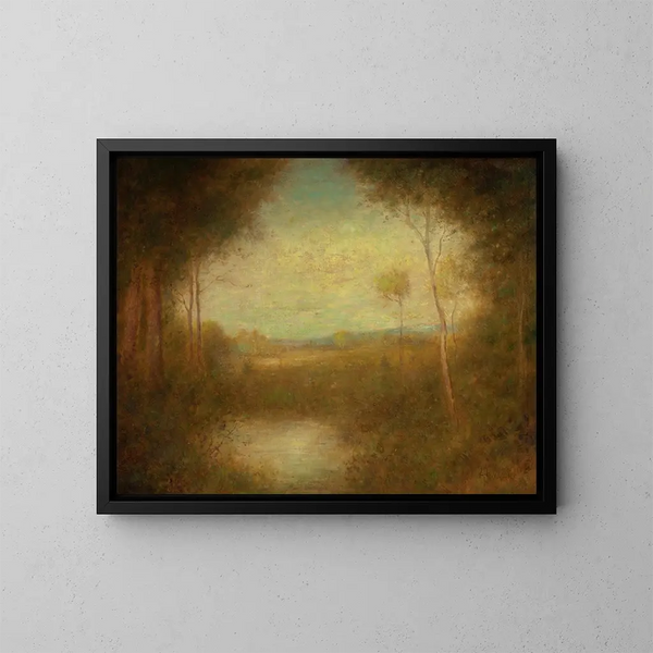 View from the Woods - Alexander Helwig Wyant — framed artwork on a wall