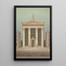 Studie voor de bibliotheek Astor, New York - Alexander Jackson Davis — ingelijst kunstwerk aan de muur