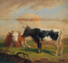 Koeien op de weide - Alexander Johann Dallinger von Dalling — weergave van het kunstwerk