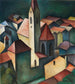 L'église III St. Andreas à Klausen Tyrol du Sud - Alexander Kanoldt — weergave van het kunstwerk