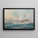 van de stoomboot Suzum onder de vlag van de Imperial and Royal Yacht Squadron - Alexander Kircher — ingelijst kunstwerk aan de muur