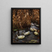 Huit eenden in de rietvelden van de herfst - Alexander Koester — ingelijst kunstwerk aan de muur