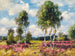 Bétulas dans un paysage de lande à Viktring, Carinthie - Alexander Koester — weergave van het kunstwerk