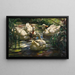 Eenden op de bosvijver - Alexander Koester — ingelijst kunstwerk aan de muur