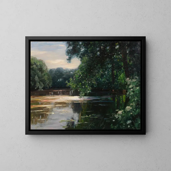 Étang de Viktring - Alexander Koester — framed artwork on a wall