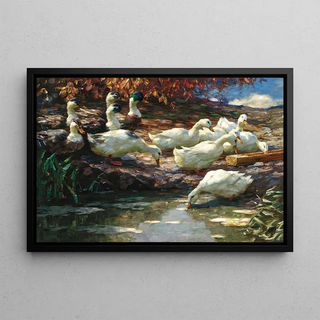 Alexander Koester - Twelve Ducks at the Fountain.webp
