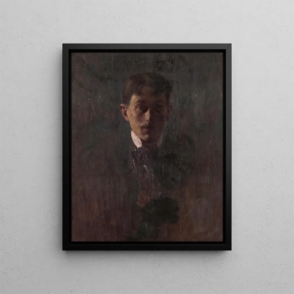 Self-portrait - Alexander Kubnyi — framed artwork on a wall