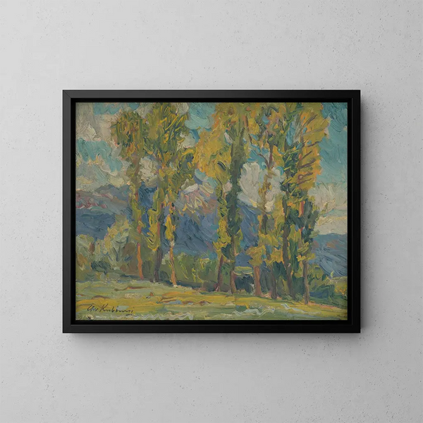 Landscape Study - Alexander Kubnyi — framed artwork on a wall