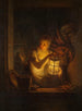 A woman with a lantern - Alexander Laurus — artwork view