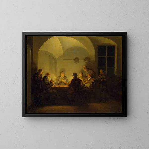 Les Joueurs de cartes - Alexander Laurus — framed artwork on a wall