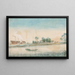 Vue sur la plantation de sucre Catharina Sophia depuis l'eau - Alexander Ludwich Brockmann — ingelijst kunstwerk aan de muur