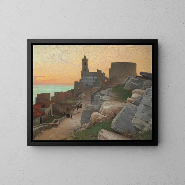Saint Pierre de Portovenere, Toscane - Alexander Mann — ingelijst kunstwerk aan de muur