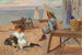 Een zomerdag aan het strand - Alexander Mark Rossi — weergave van het kunstwerk