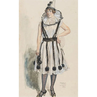 Alexander Pock - Dame in Kostm der Columbine.webp