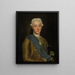 De koning Gustaaf III van Zweden - Alexander Roslin — ingelijst kunstwerk aan de muur