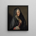De Dame met de sluier, de vrouw van de kunstenaar - Alexander Roslin — ingelijst kunstwerk aan de muur