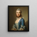 Dame onbekend - Alexander Roslin — ingelijst kunstwerk aan de muur