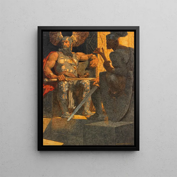 Il y a ce vilain Hagen - Alexander Rothaug — framed artwork on a wall