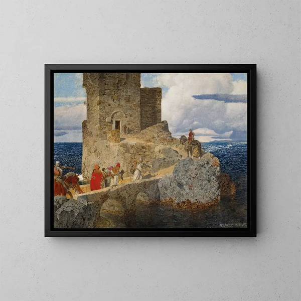 Tour de Maurenturm sur la côte espagnole - Alexander Rothaug — framed artwork on a wall