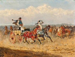 Alexander Von Bensa - Ungarischer Pferdemarkt.webp