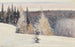 Winter schilderij - Alexandr Borisov — weergave van het kunstwerk