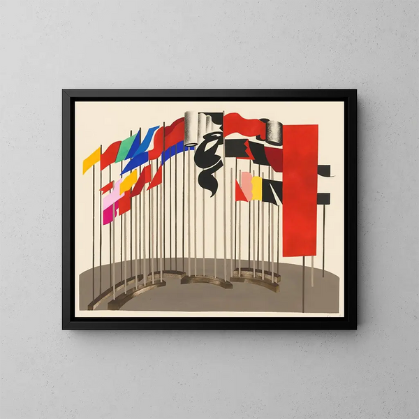 Maquettes de théâtre 5 - Alexandra Exter — framed artwork on a wall