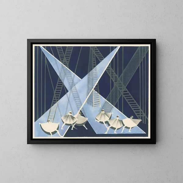 Theatre Maquettes 8 - Alexandra Exter — framed artwork on a wall
